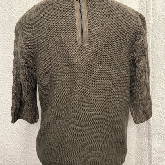 Apostrophe Elbow length Sleeve Chunky Pompom Cable Knit Cream Pullover
Sweater - Picture 5 of 6